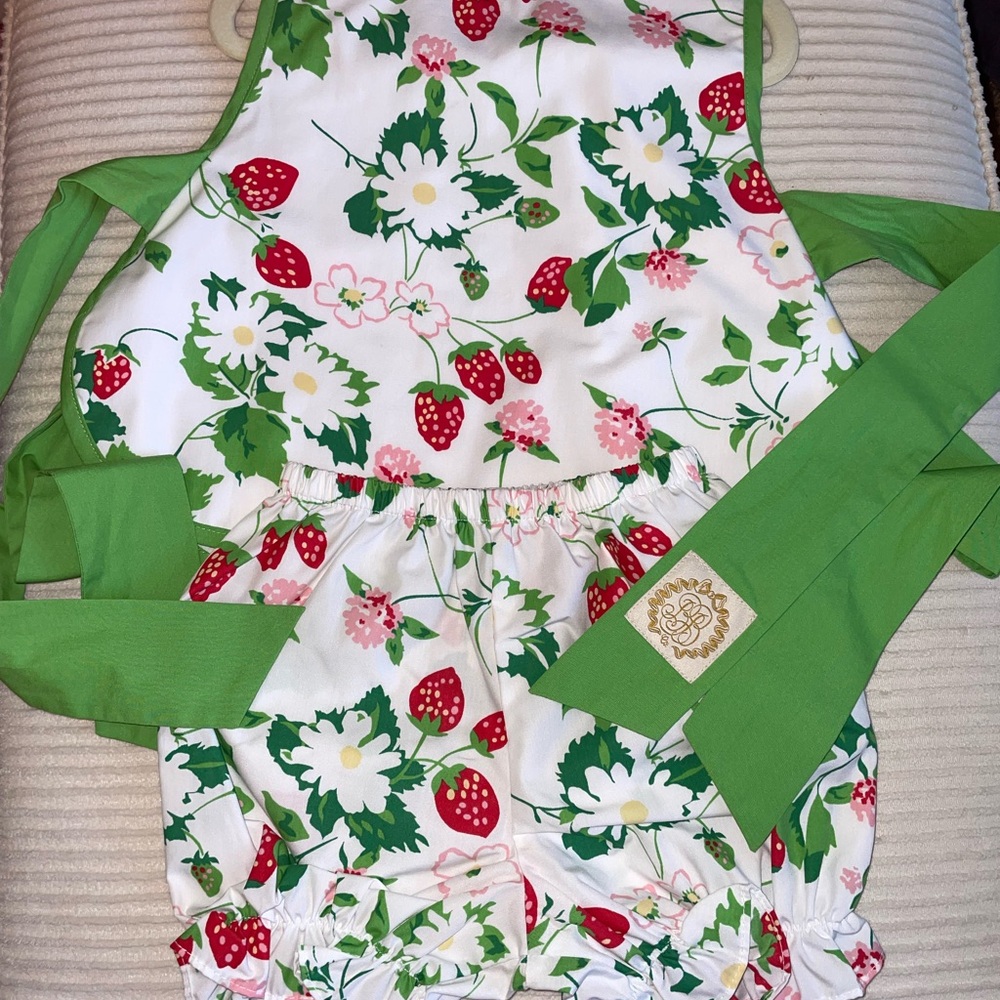 The Beaufort Bonnet Company Strawberry 
 Kids Set - Greenwich Garden